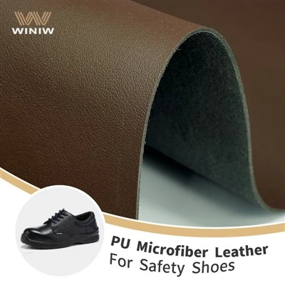 Sənaye Təhlükəsizliyi İş Ayaqqabıları üçün-Yüksək Aşınma və Çizilməyə Qarşı Mikrofiber Sintetik Dəri